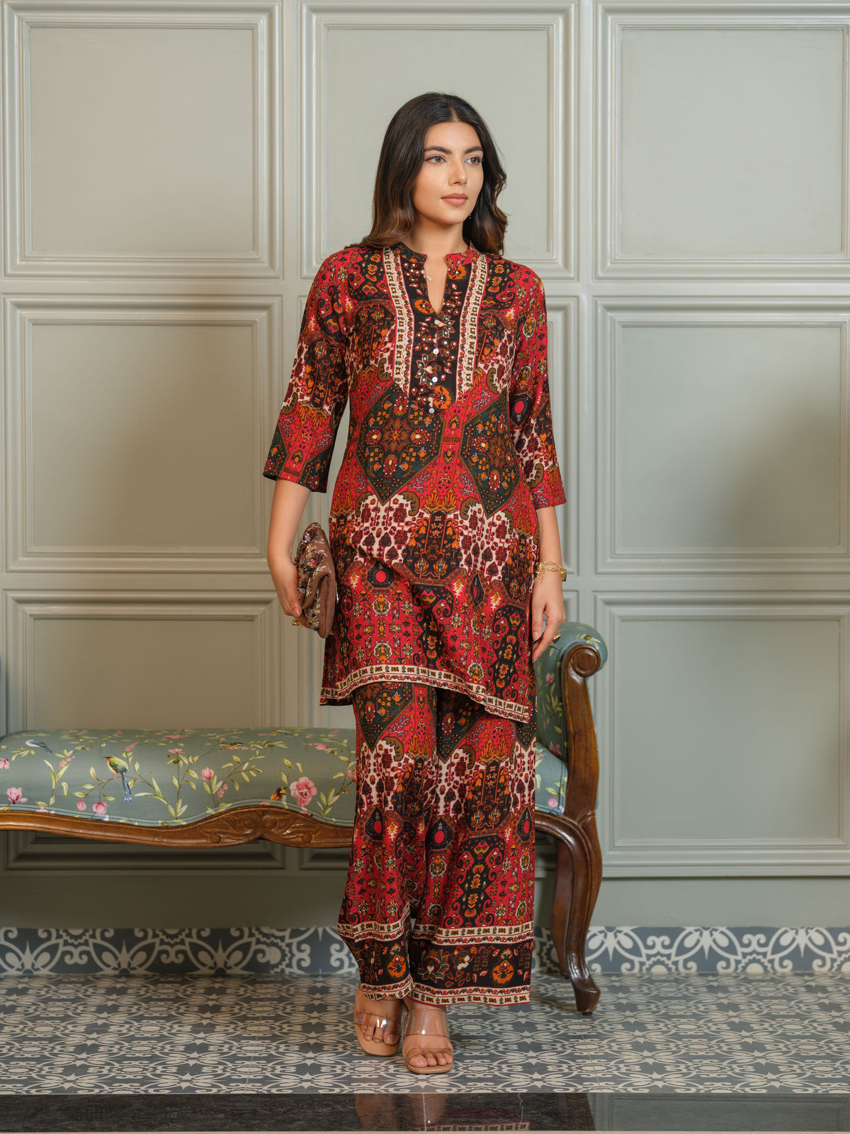 Tashvika carmen Printed Co-ord Set