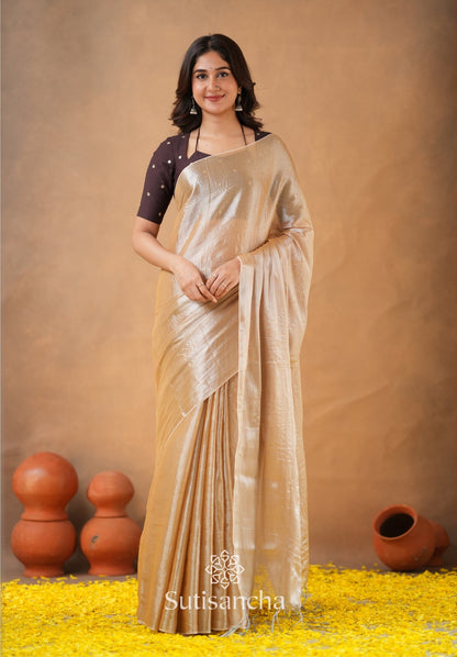 Dhiyona SS Ivory Gold Horizon – Flowing with Regal Charm