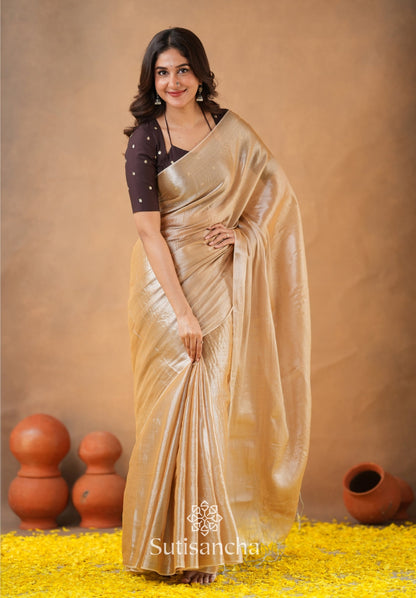 Dhiyona SS Ivory Gold Horizon – Flowing with Regal Charm