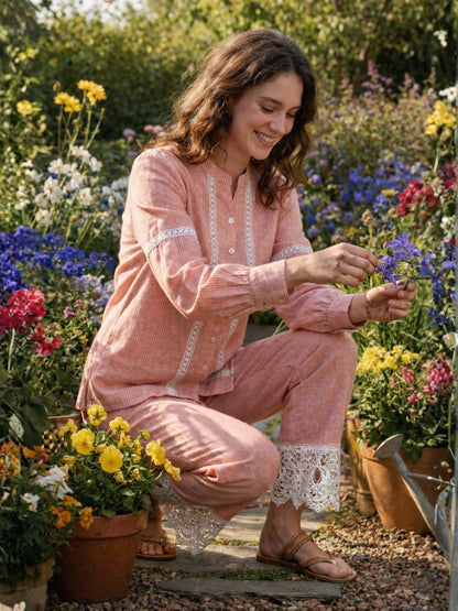 Perka garnet cotton co-ord set