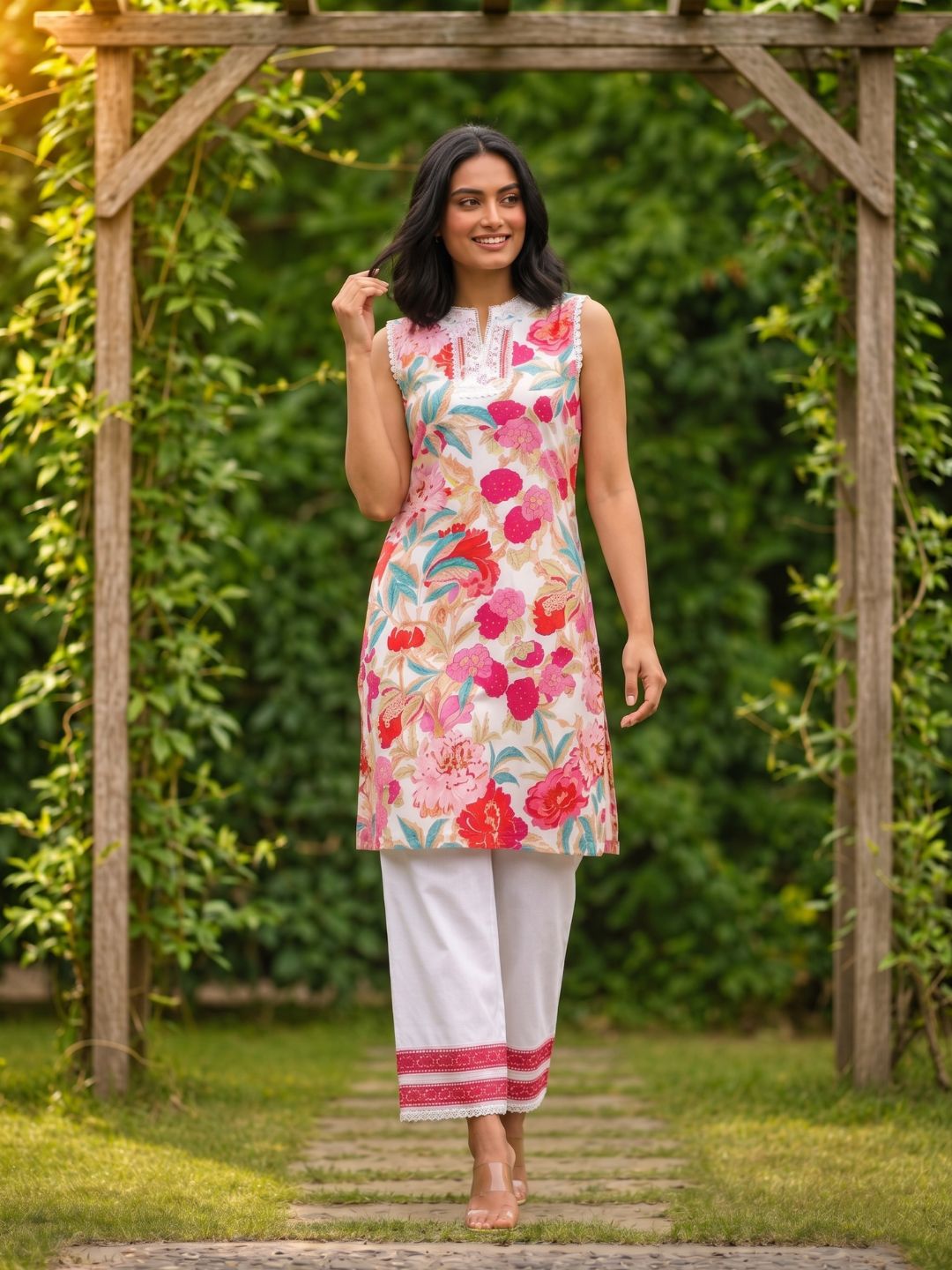 Tashvika Vibrant Cotton Co-ord Set