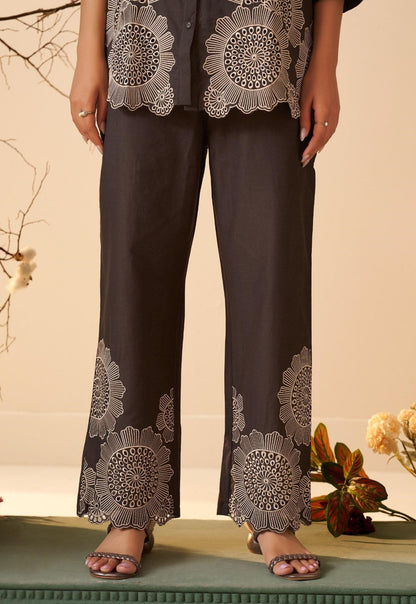 Tisca raven embroidery co-ord set