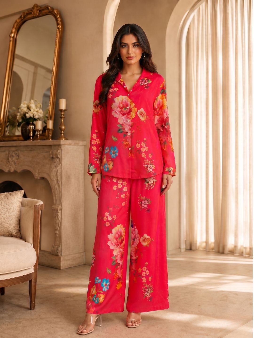 Tracy Imperial Floral Printed Co-ord Set