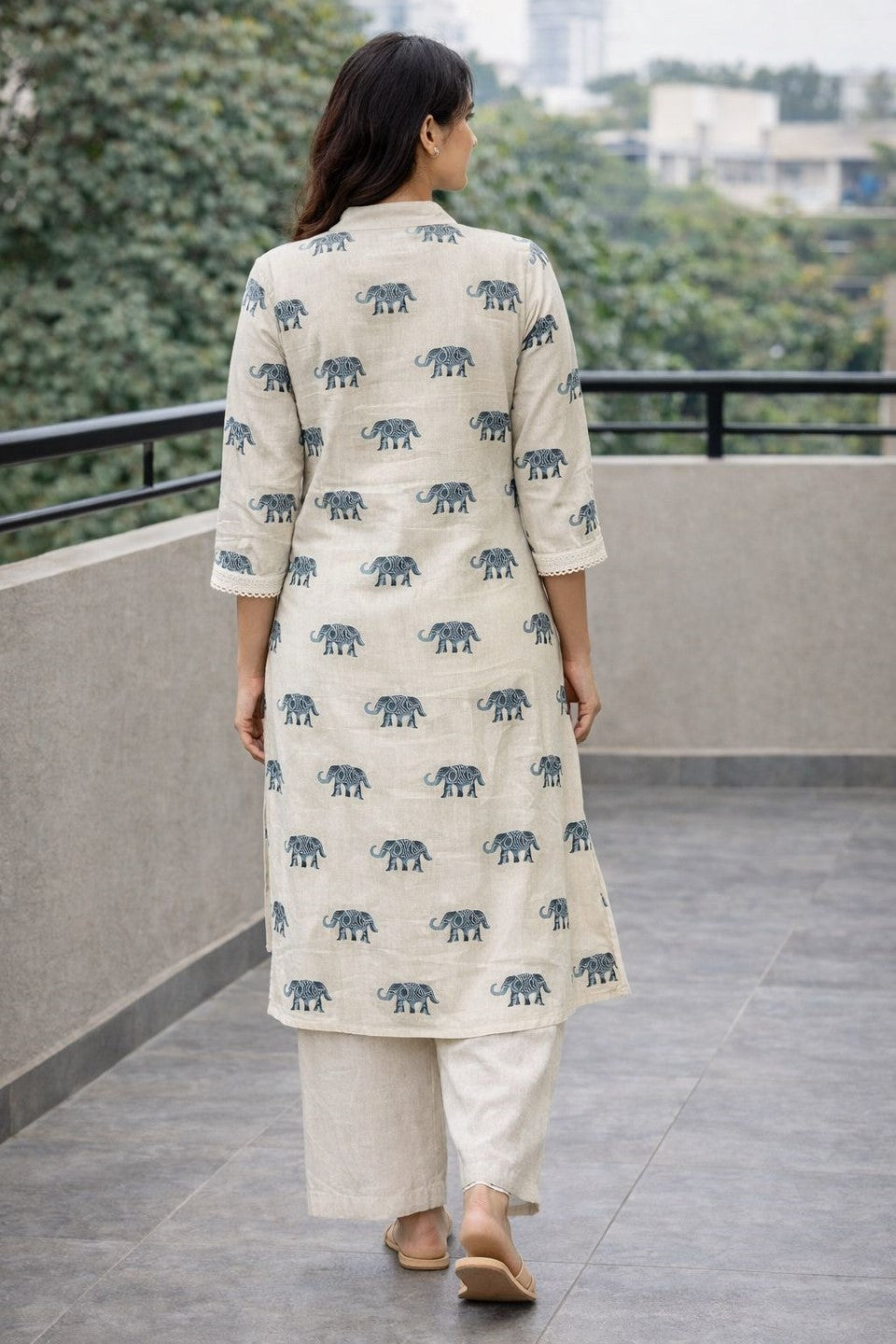 Surbhi eleph cotton kurta pant set