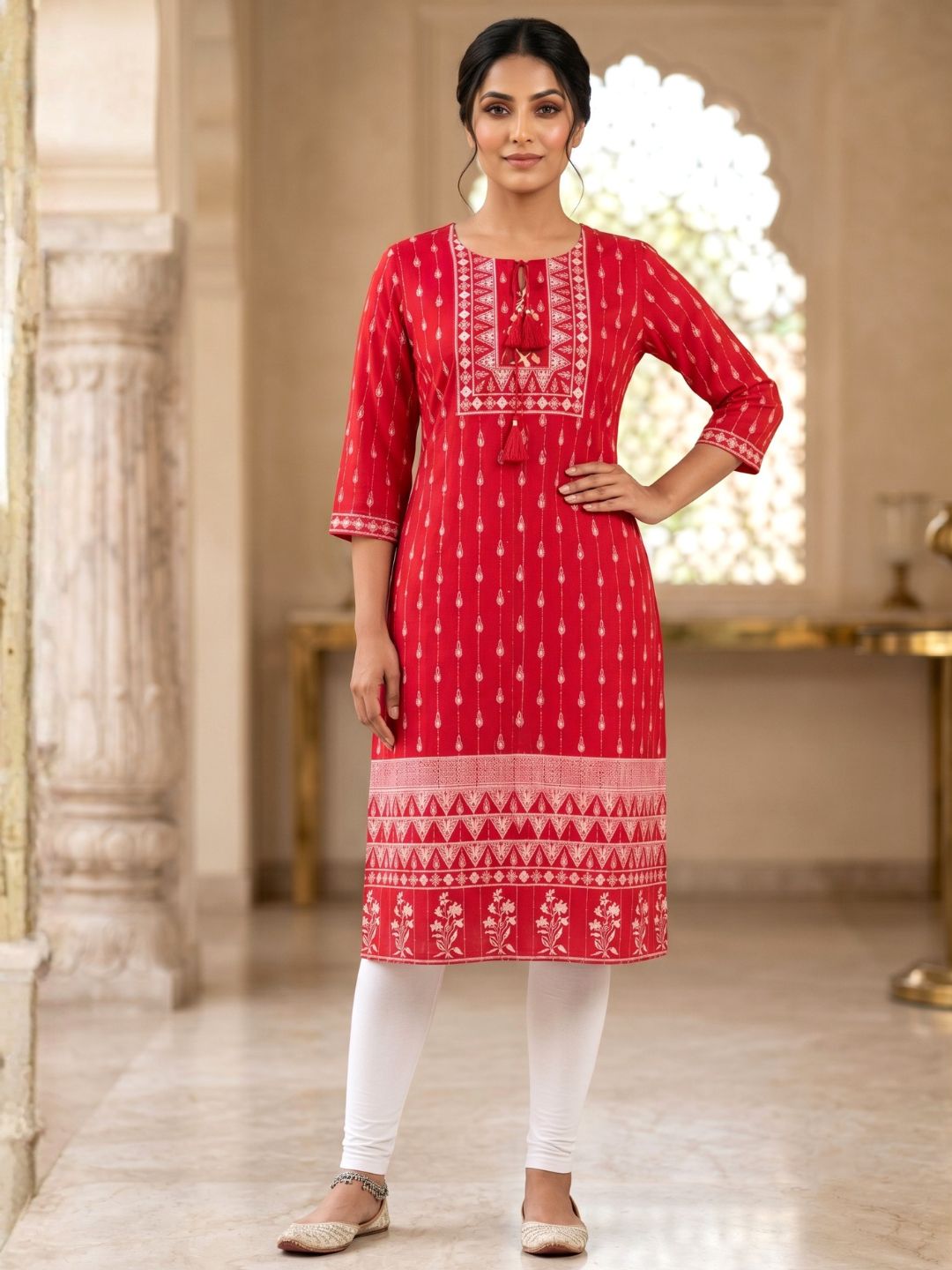 UMA CANDY PRINTED COTTON KURTI