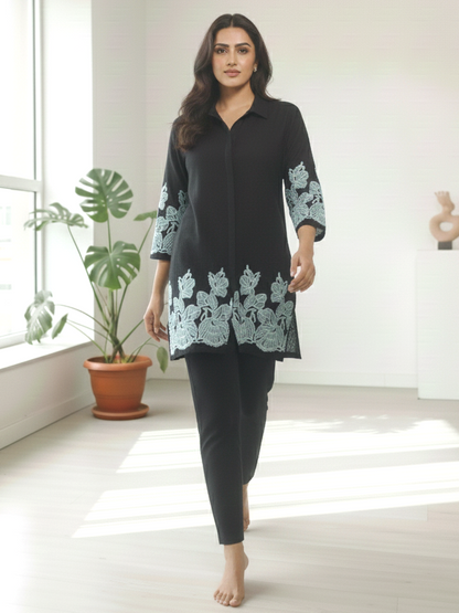 Reet Onyx Embroidered Co-ord Set