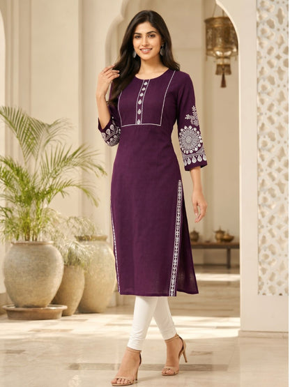 UMA VOILA EMBROIDERED KURTI