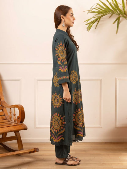 Karen marine printed kurta pant set