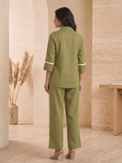 Ridhika moss applique cotton co-ord set
