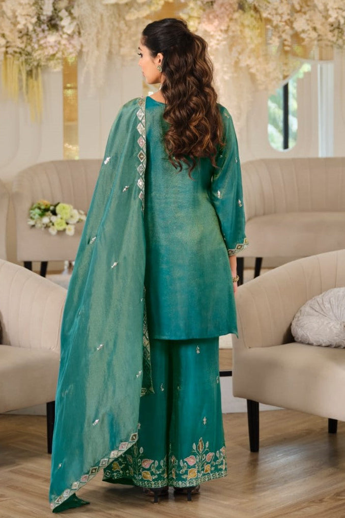 Areesa Teal full work suit set