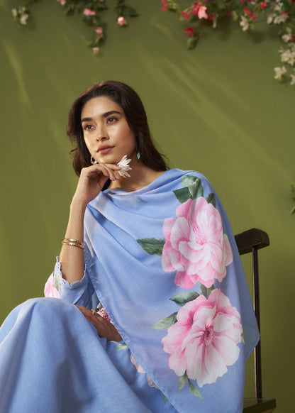 Itrh cadet printed cotton linen suit set