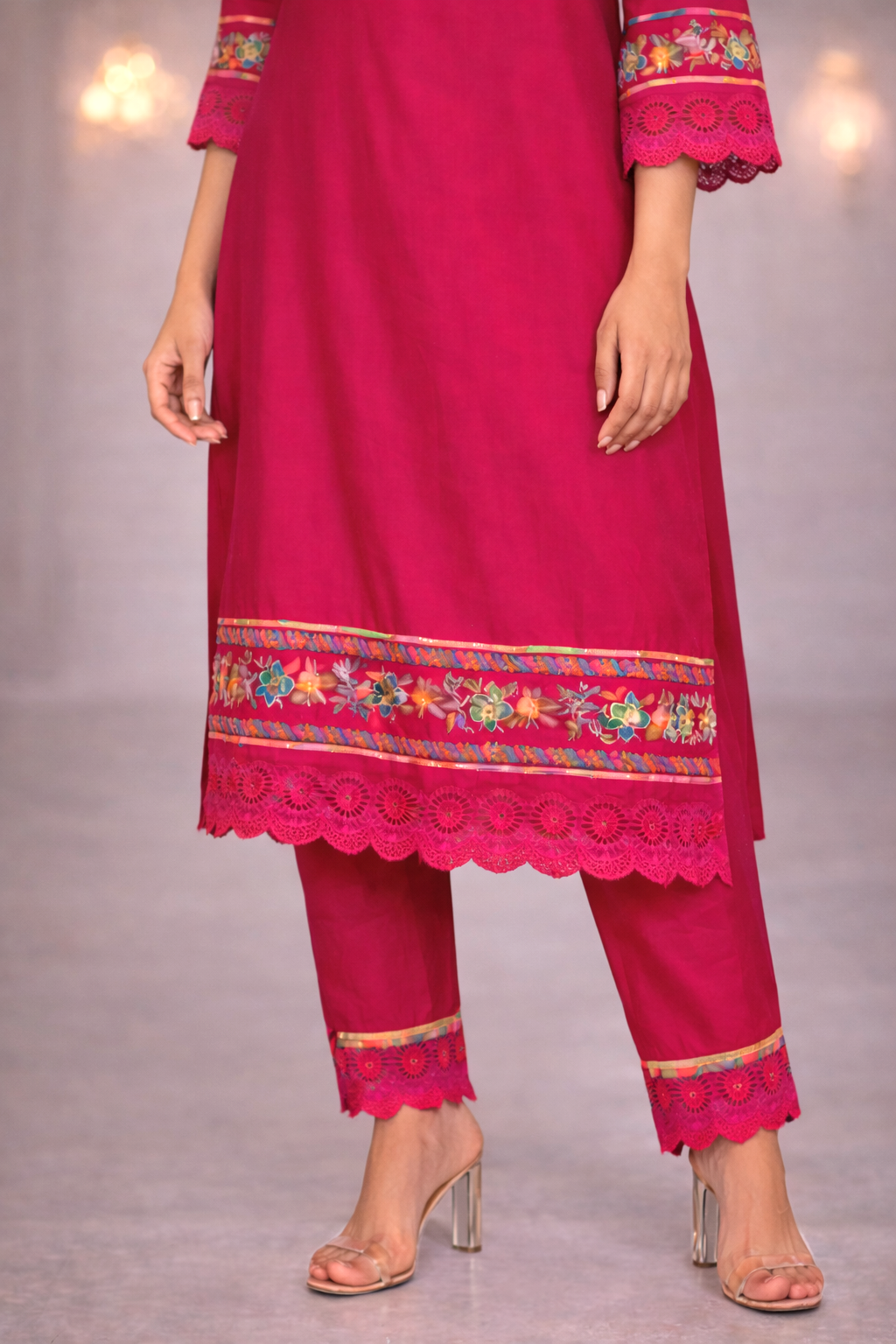 Nazia Rouge Embroidery Full Work Suit Set