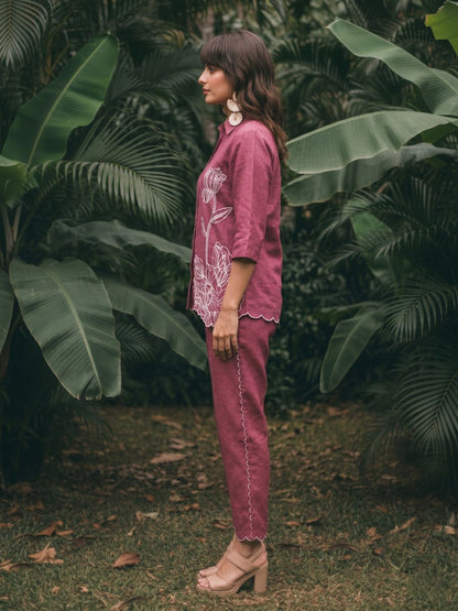 Ivanka taffy embroidery Cotton co-ord set