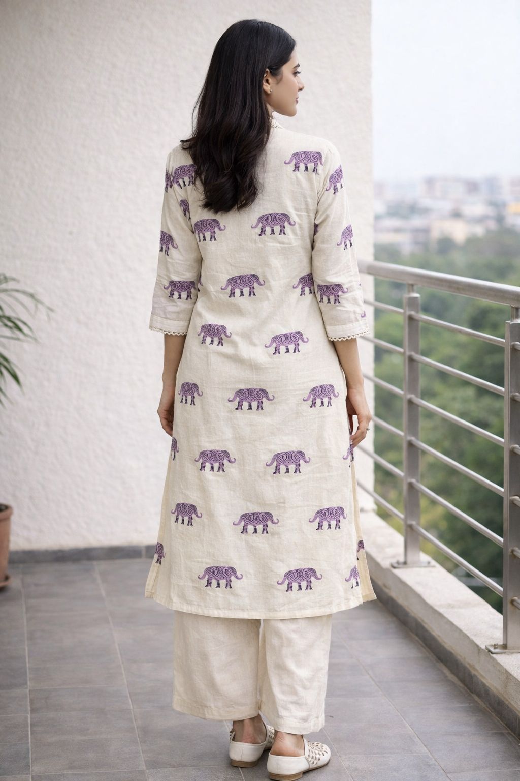 Surbhi hathi cotton kurta pant set
