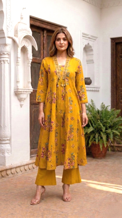 Vairagi Amber Printed Work Suit Set
