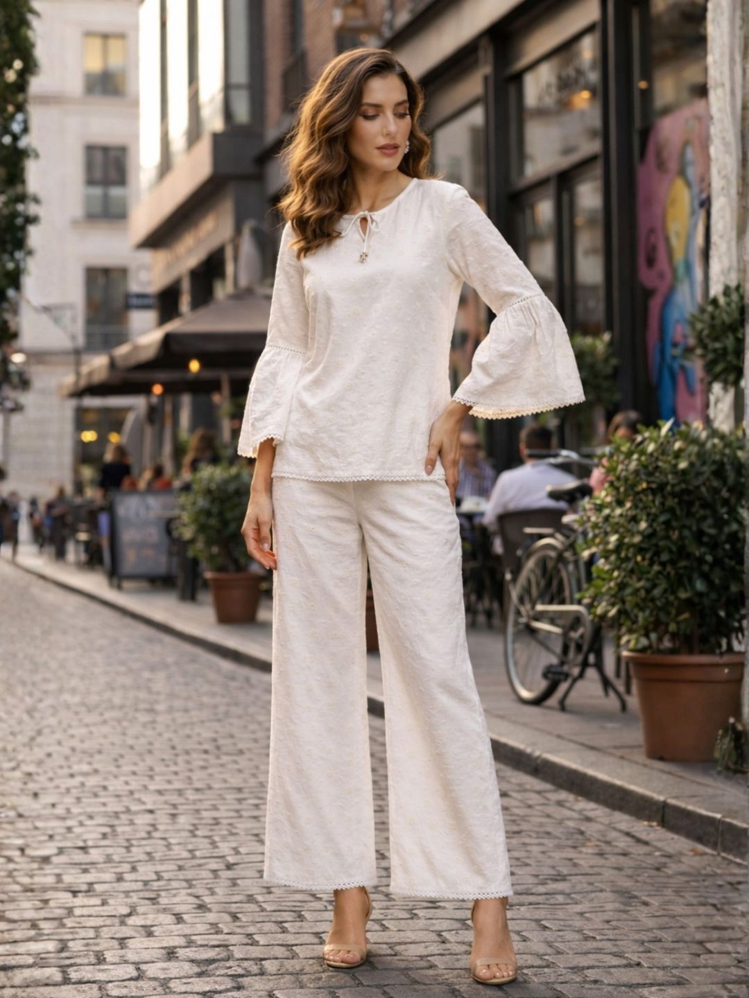 Perka parch cotton co-ord set