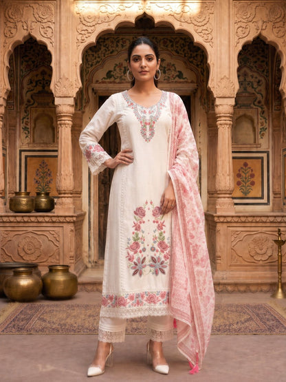 Nadira Misri Embroidered Lawn Suit Set