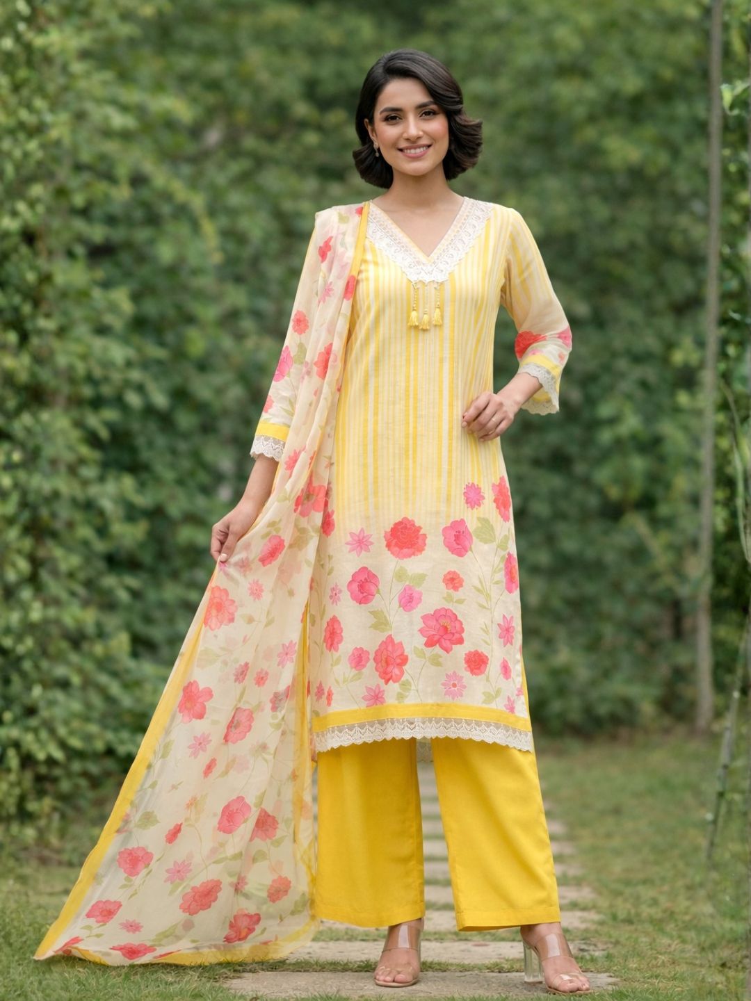 Punita Amber Cotton Suit Set