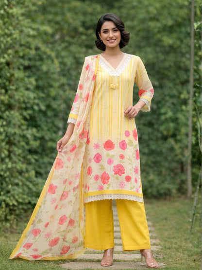 Punita Amber Cotton Suit Set