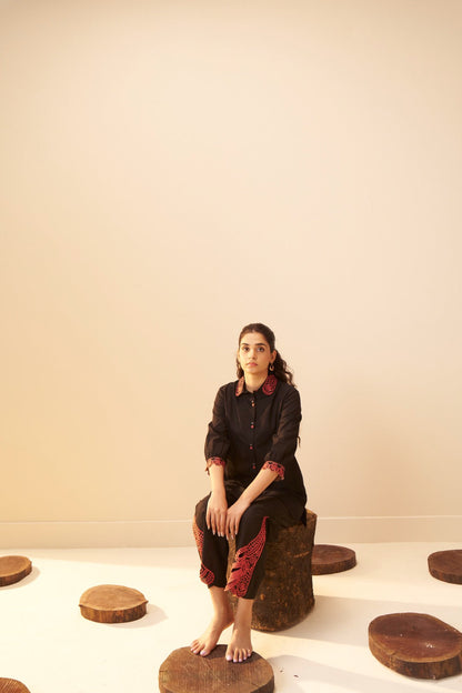 Tisca matte embroidery co-ord set