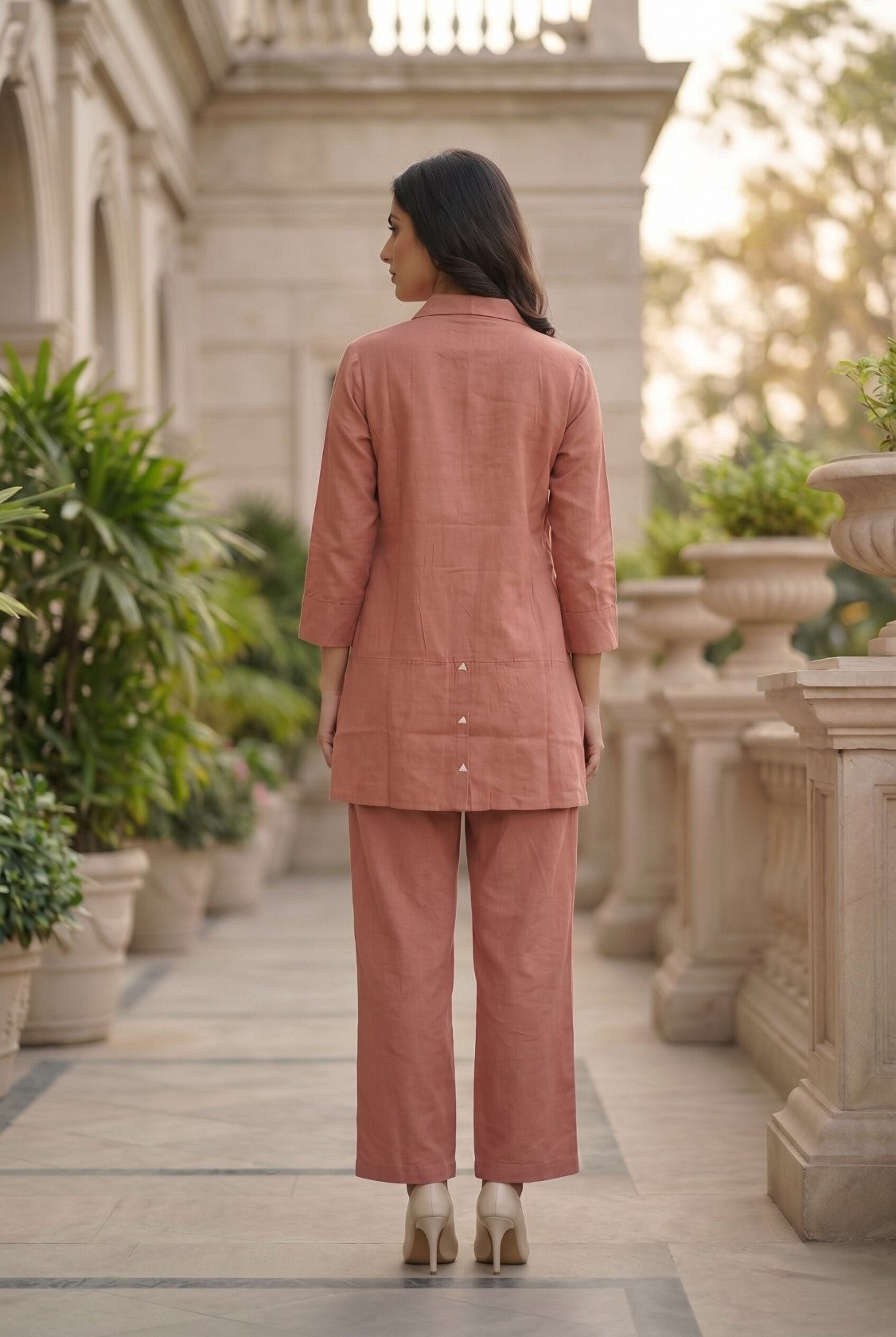Sargi squash embroidery cotton co-ord set