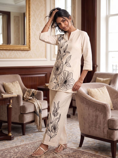 Asmi Frost Embroidered Co-ord Set