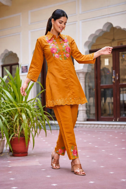 Darika Sunrise Embroidered Co-ord Set