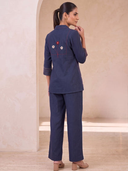 Prisha Command embroidery cotton co-ord set