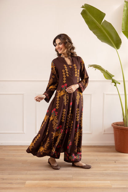 Karen peanut printed kurta pant set