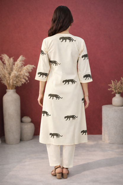 Abira Angel Printed Kurta Pant Set