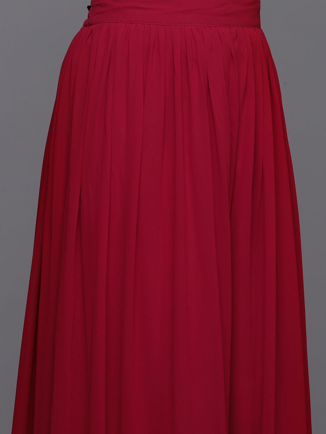 Dhiyona LL Women Ethnic Motifs Embroidered Pleated Sequinned Kurta with Palazzos & With Dupatta