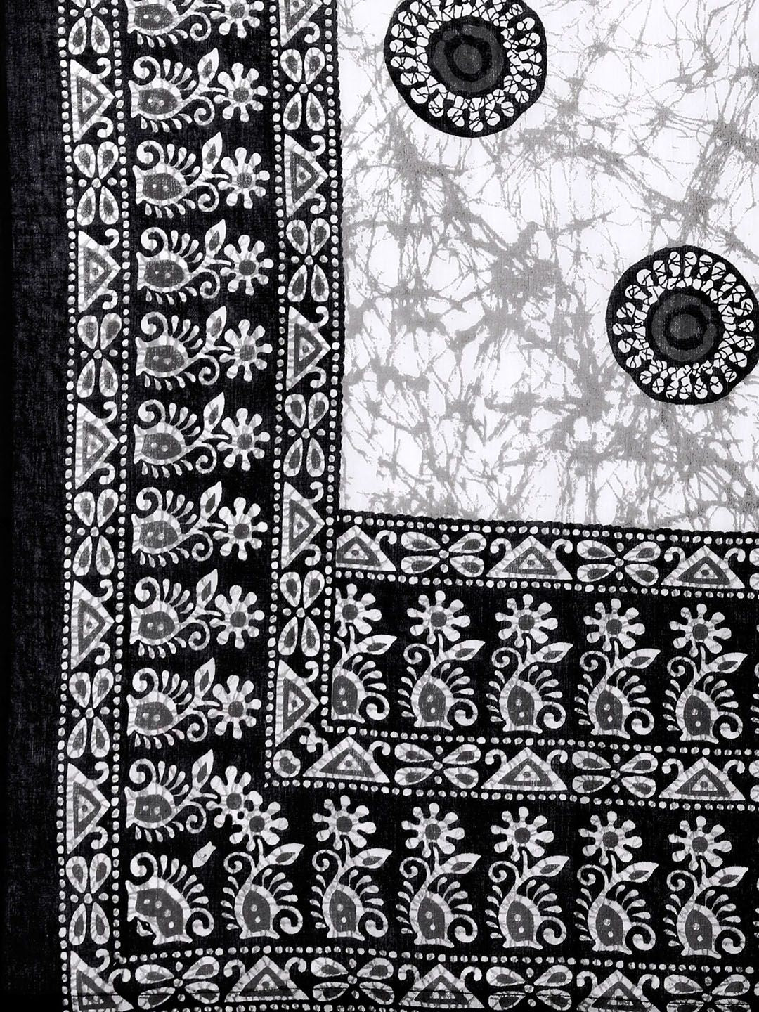 Dhiyona KL Ethnic Motifs Printed Gotta Patti Pure Cotton Kurta & Trousers With Dupatta