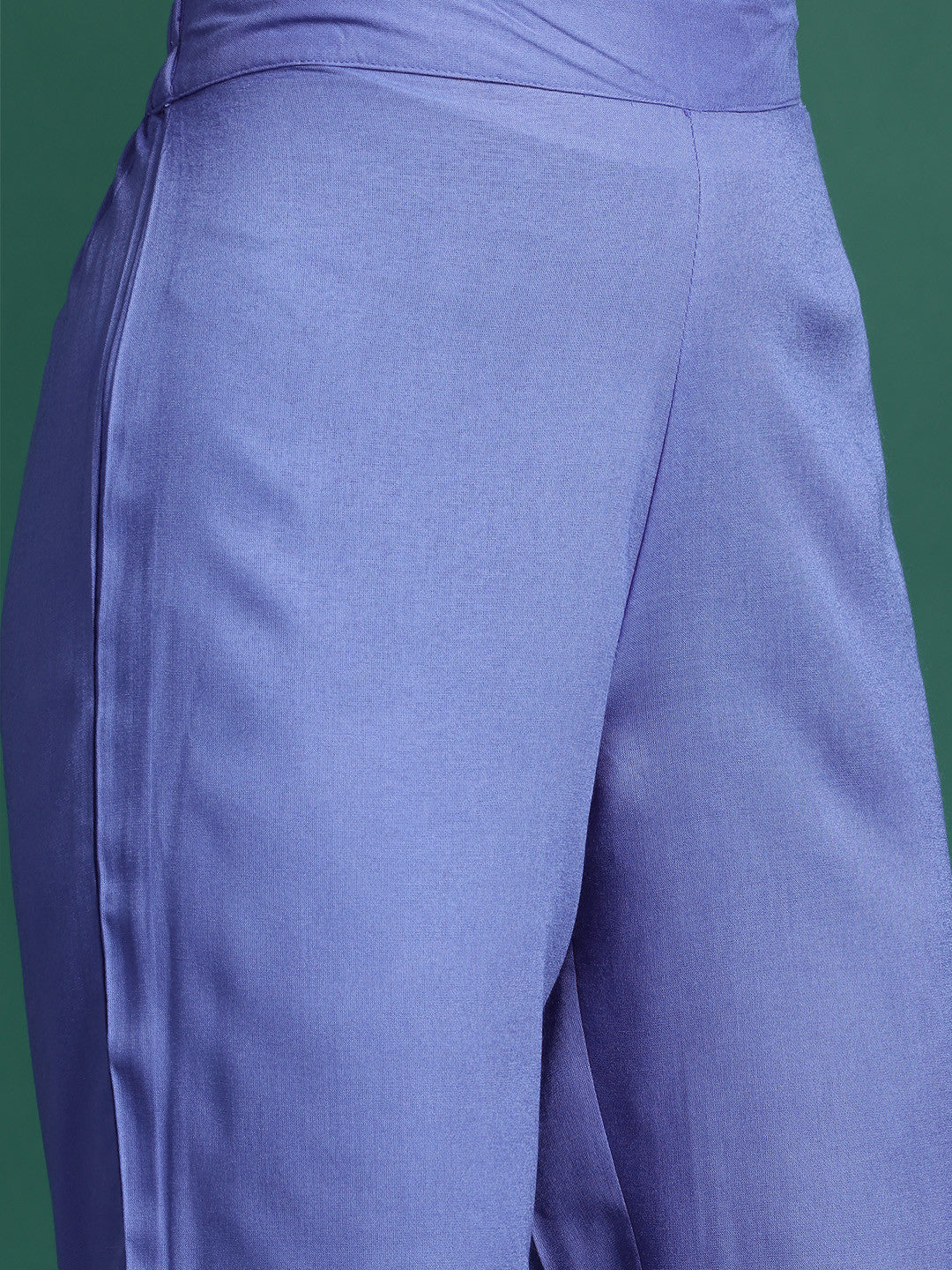 Thread-Work Shawl Collar Kurta with Trousers