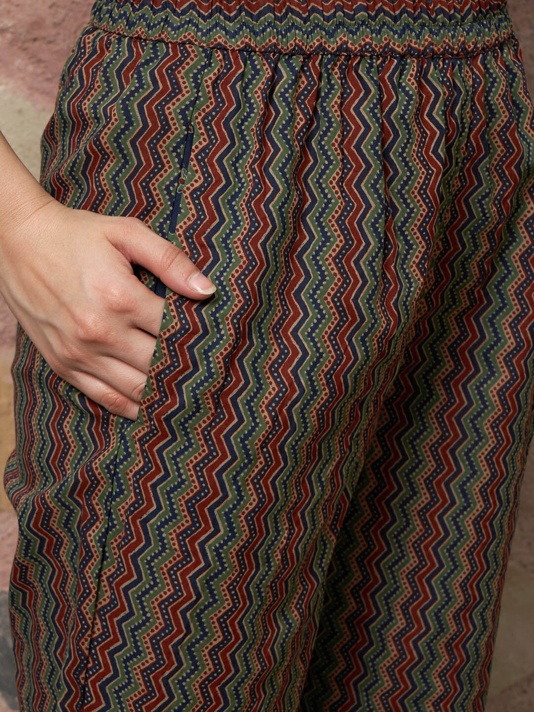 Printed Pure Cotton Kurta with Trousers & With Dupatta