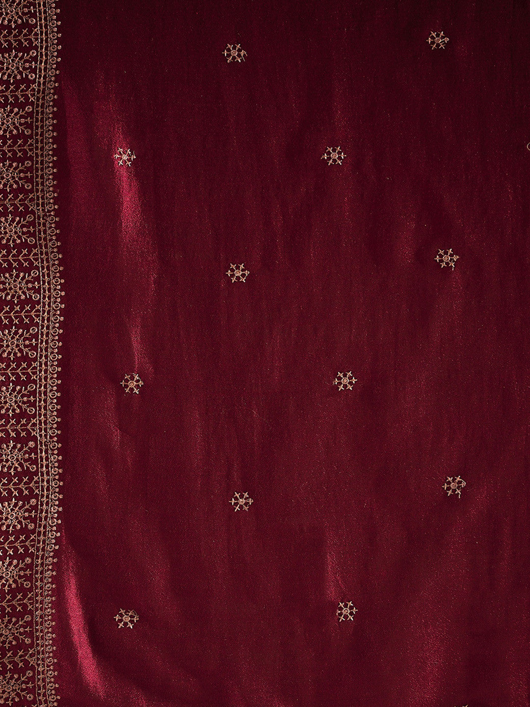 Ethnic Motifs Embroidered Thread Work Straight Kurta with Trousers & Dupatta