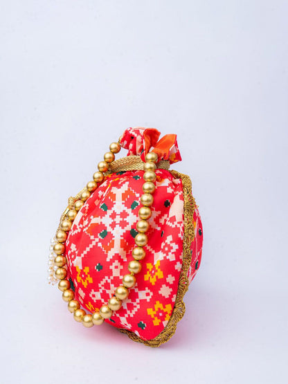 Dhiyona NR Embroidered Embellished Potli Clutch