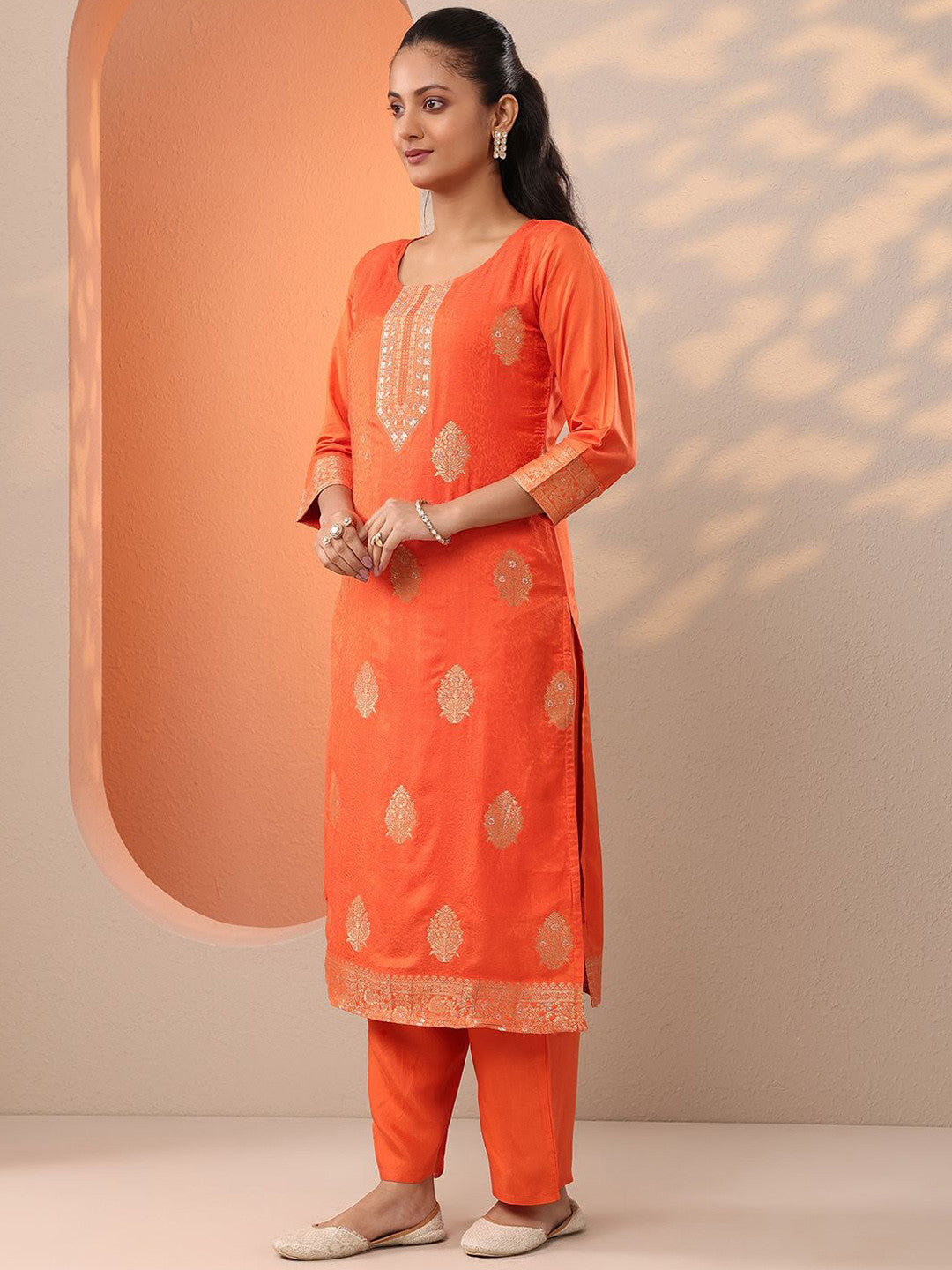 Women Ethnic Motifs Printed Kurta with Palazzo & Dupatta