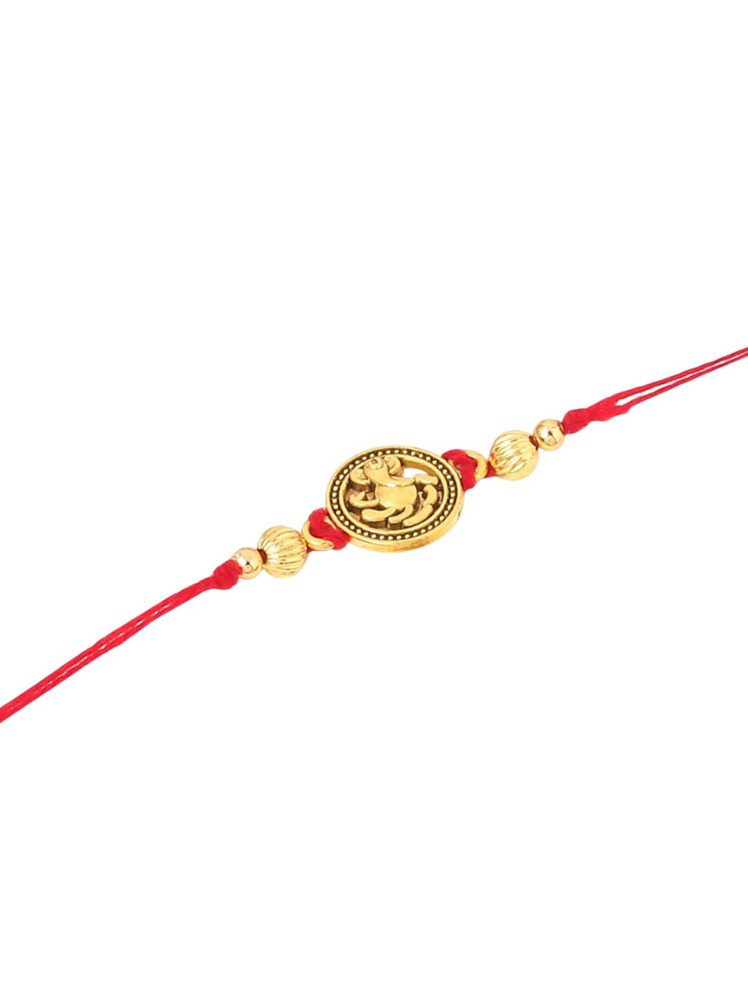 Dhiyona Pack Of 3 Thread Rakhi with Roli Chawal Chandan & Mishri