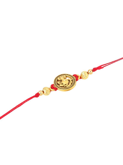 Dhiyona Pack Of 3 Thread Rakhi with Roli Chawal Chandan & Mishri