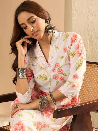 Dhiyona IE Women Floral Printed Floral Kurta