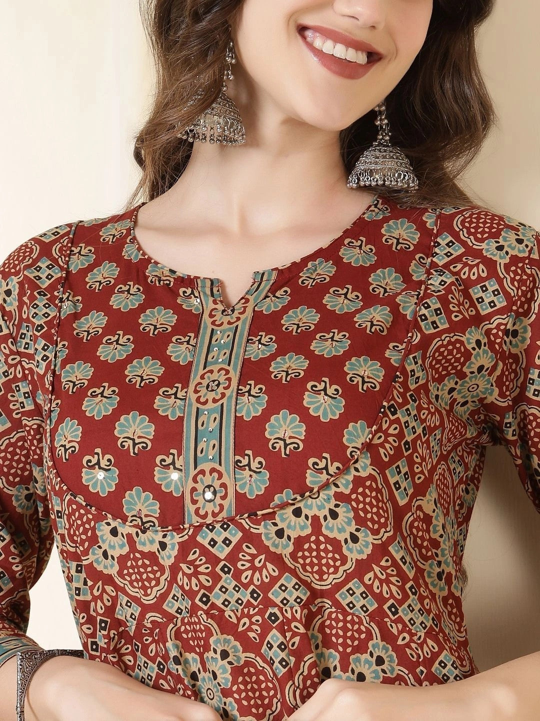 Women Ethnic Motifs Printed Regular Pure Cotton Kurta with Palazzos & With Dupatta