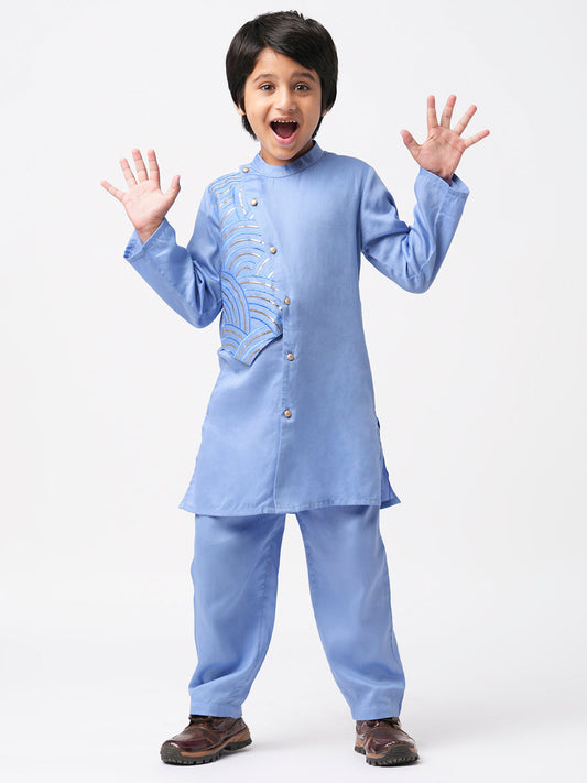 Bollywood Tadka Blue Kurta Pant set for Boys