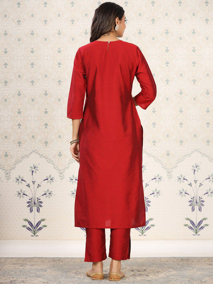 Dhiyona OD  Floral Embroidered Kurta