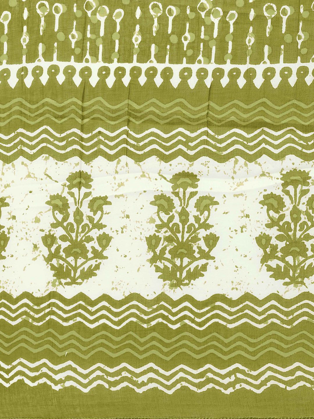 Dhiyona KL Women Green Ethnic Motifs Printed Gotta Patti Kurta with Palazzos & With Dupatta