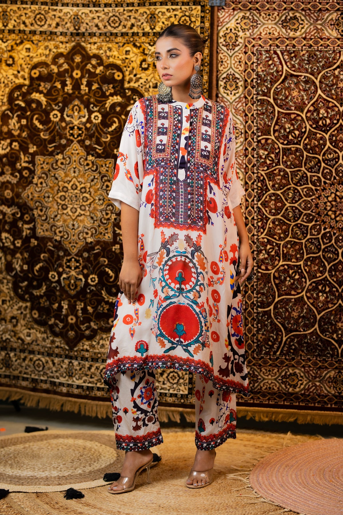 Maurya Vanilla Designer Premium Muslin Kurta Set