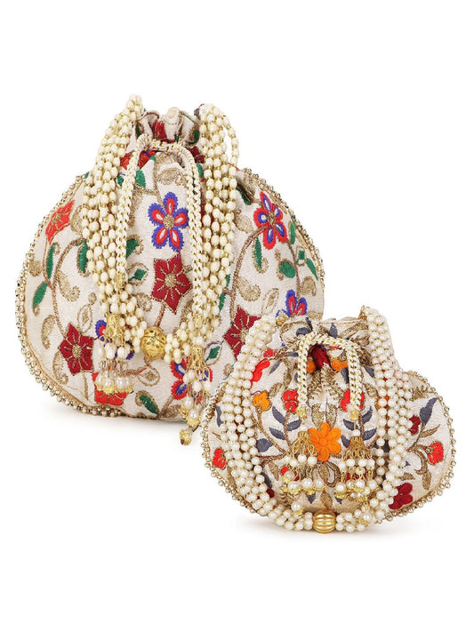 Dhiyona NR Embroidered Potli Clutch