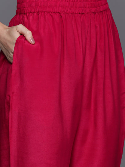 Ethnic Motifs Embroidered Sequinned Kurta with Trousers & Dupatta