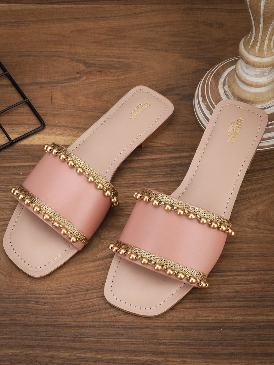 Dhiyona AK Embellished Ethnic Open Toe Flats