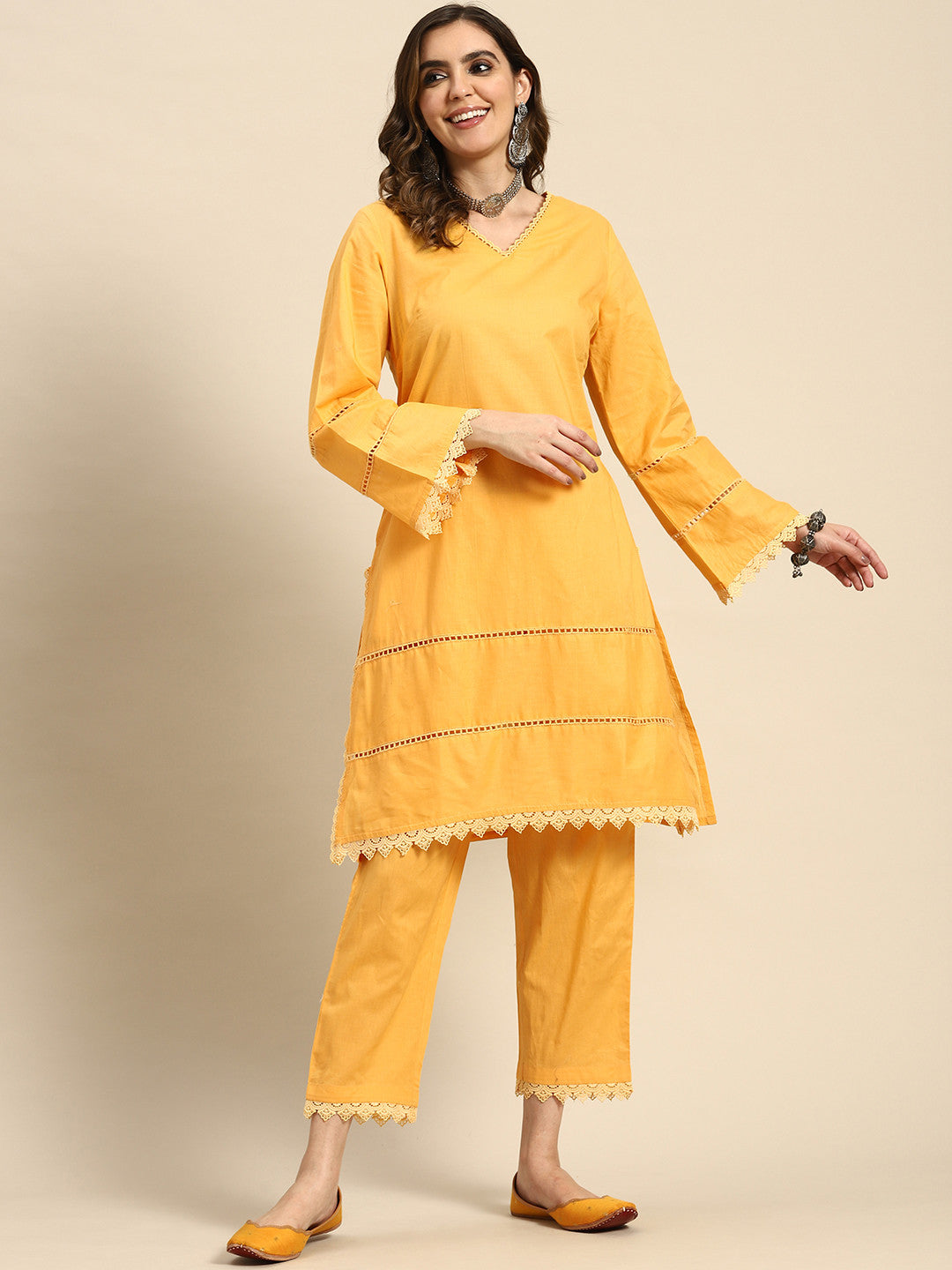 Pure Cotton Kurta with Trousers