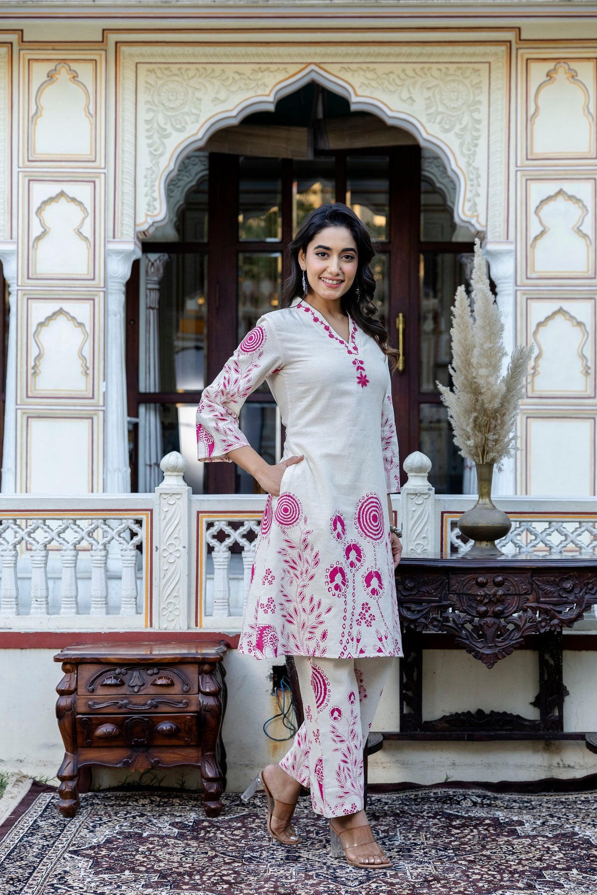 Samiha Rose Cotton Co-ord set